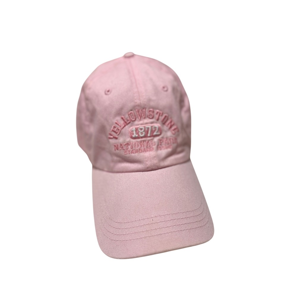 Prairie Mountain Yellowstone National Park 1872 Embroidered Pink Baseball Cap